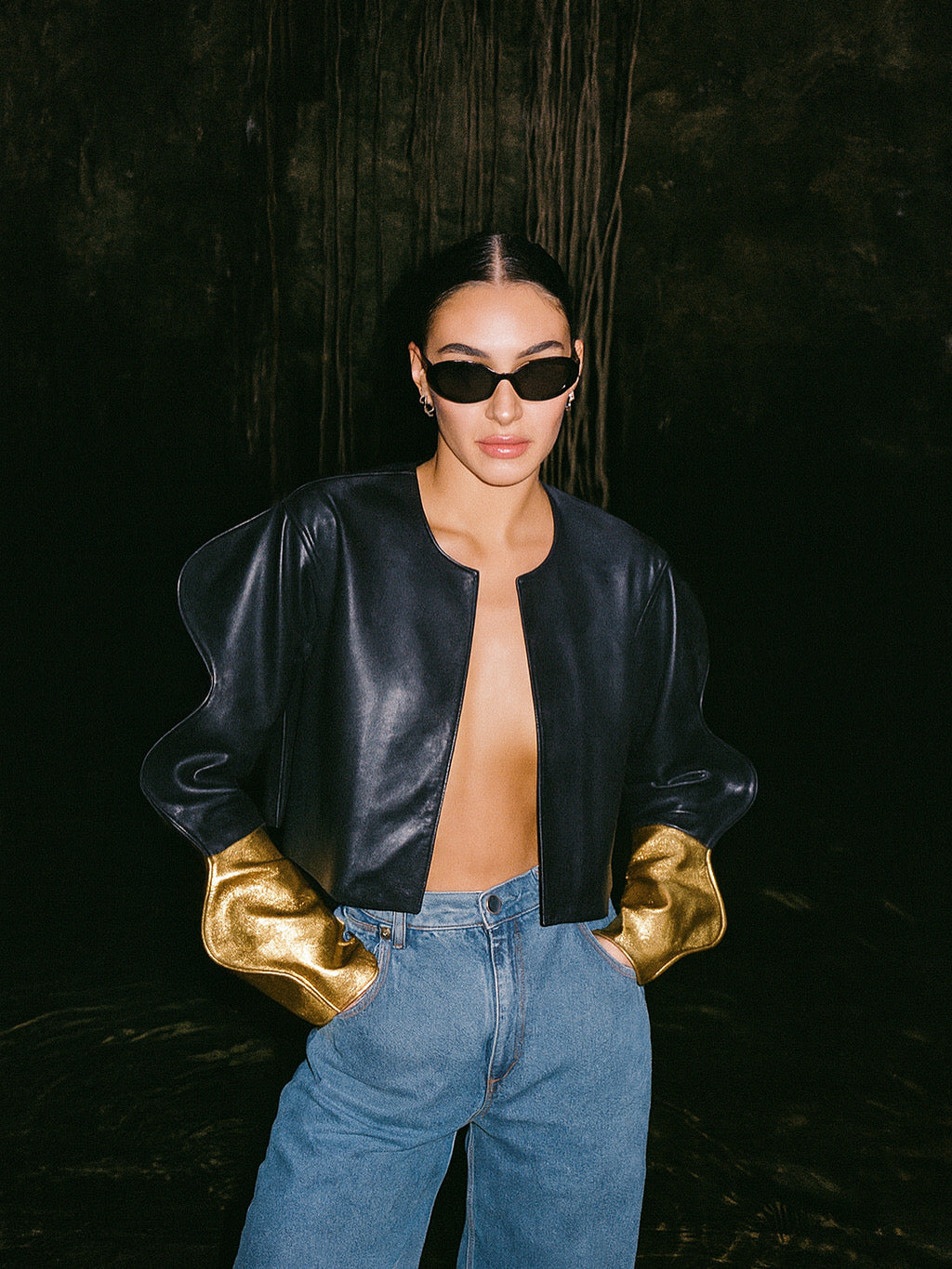 Black and Gold Trippy Jacket