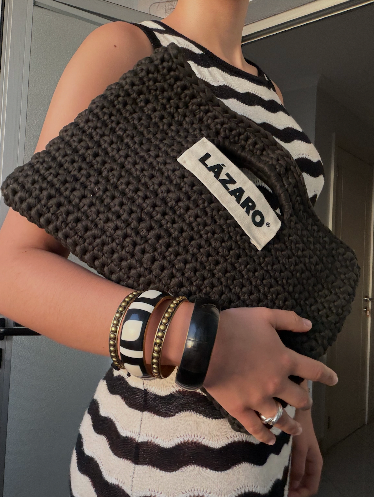 Clutch Tejido Sin Flecos