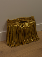 Clutch Tejido con Flecos