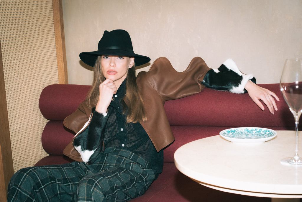 Cowhide Cuffs Trippy Jacket