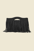 Clutch Tejido con Flecos