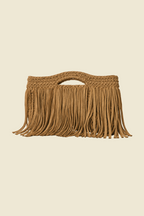 Clutch Tejido con Flecos