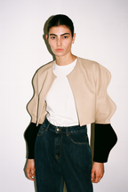 Black and Off-White Trippy Jacket