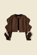 Cowhide Cuffs Trippy Jacket