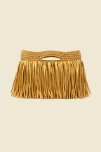 Clutch Tejido con Flecos
