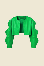 Vibrant Green Trippy Jacket