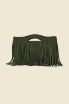 Clutch Tejido con Flecos