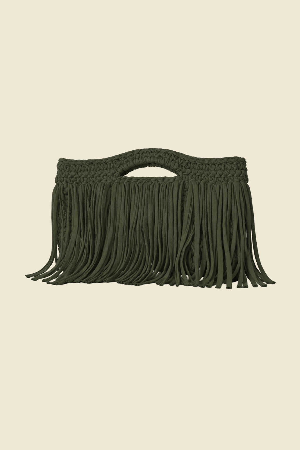 Clutch Tejido con Flecos