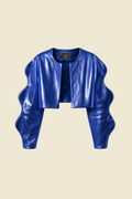 Metallic Blue Trippy Jacket (Copia)