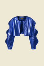 Metallic Blue Trippy Jacket (Copia)
