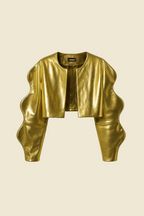 Metallic Gold Trippy Jacket