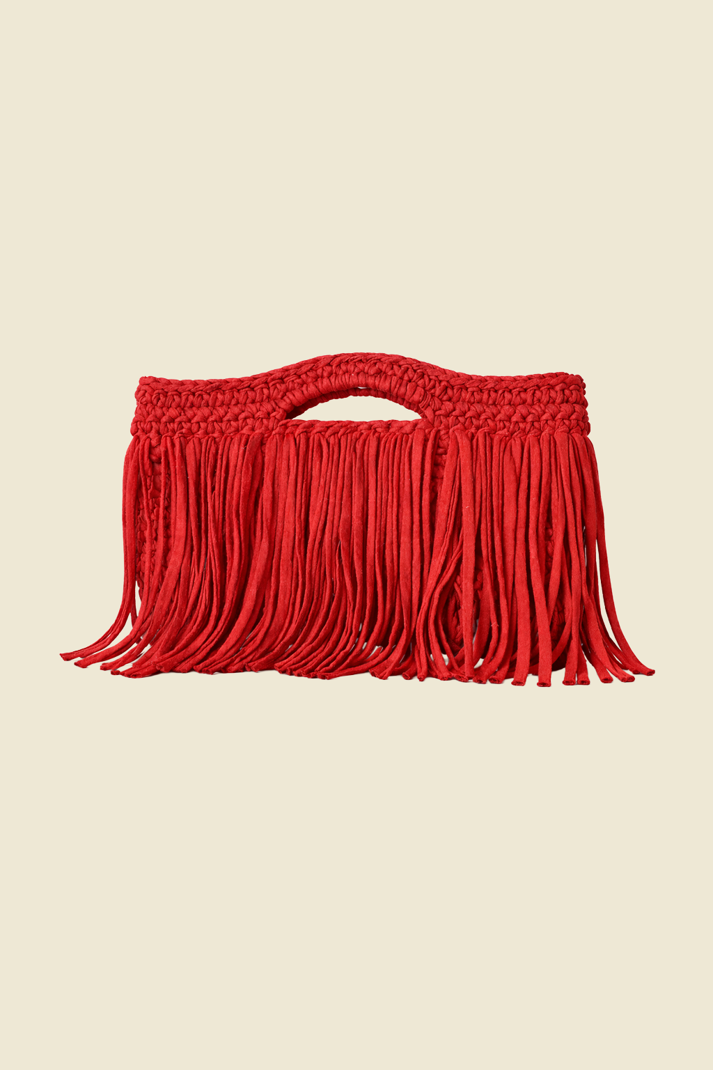 Clutch Tejido con Flecos