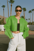 Vibrant Green Trippy Jacket