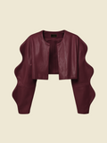 Burgundy Trippy Jacket